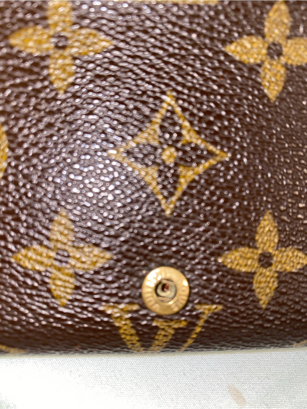Louis Vuitton Brown Monogram Canvas Compact Wallet with Gold Hardware - Picture 10 of 14